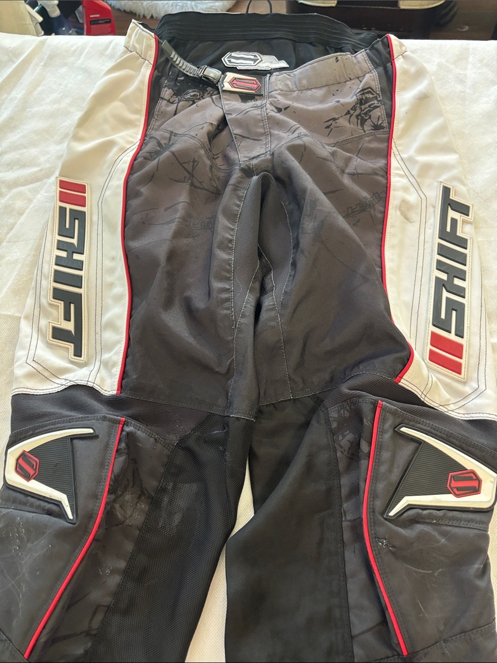 Shi by JOURNEYS Men's Black, White and Red Moto Cargo Pants